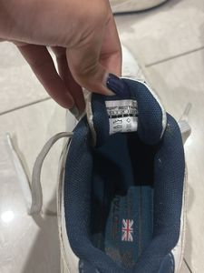 White &amp; Blue Casual Sneakers