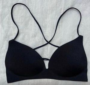 Padded Black Strappy Bra