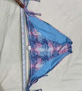 ❤️‍🔥 Snake Print Tie-Side Bikini Bottoms