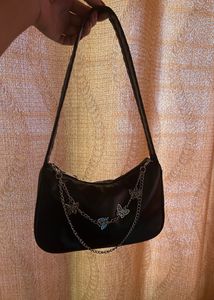 Urbanic trendy hand Bag With Butterfly Chain