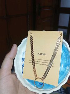 Chic Karma Necklace with Circle Pendant 🌟