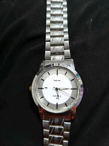 Titan Analog Watch - Silver stainless steel Band
