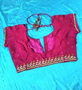Embroidered Silk Saree