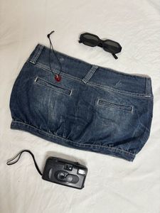 Y2k Micro Mini Denim Skirt
