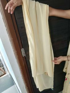 Elegant Cream Kurta Set with Dupatta