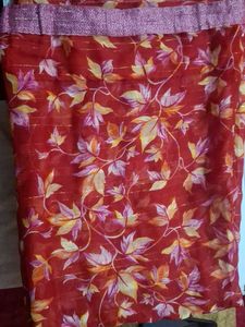 Elegant Red Floral Saree