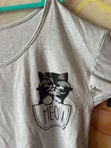 Cute Cat Pocket T-Shirt