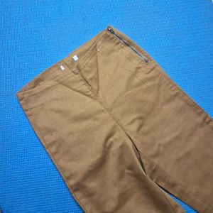 Classic Brown Zipper Pants