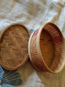 Woven Bamboo Trinket Box 💯💯