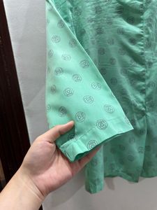 Stylish Green Printed Shirt 💚