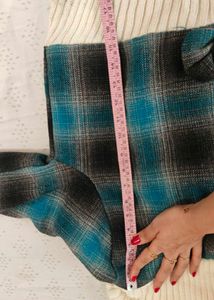 Plaid Button-Up Jacket