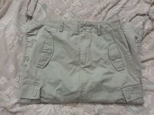 Khaki Cargo Skirt