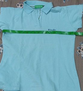 Light Blue Benetton Polo Shirt