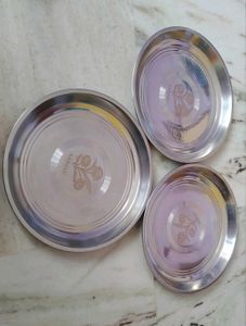 9 Pc Stainless Steel Thali Set