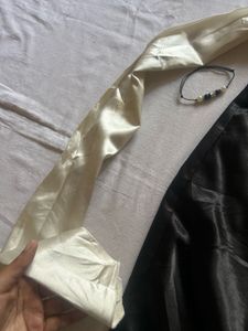 Elegant Black &amp; Gold Strapless Dress