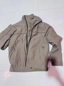 Men's Beige Full Sleeve Jacket