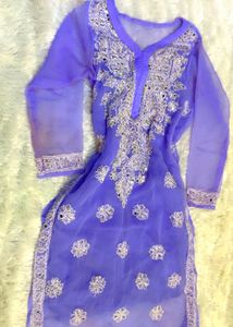 Embellished Lavender Kurti with Inner🌸✨