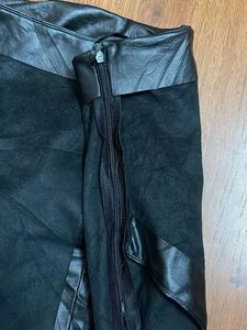 Black Faux Leather Mini Skirt