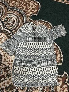 Patterned Mini Dress