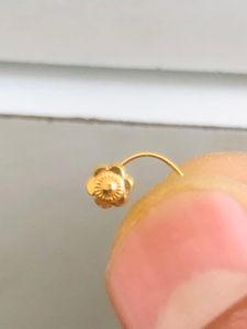 Pure Gold Nose pin (wt:-0.150g)
