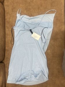 Sheer Baby Blue Slip Dress
