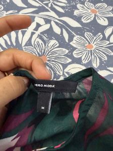 Vero Moda Green Floral Print dress