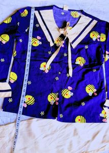 Cute korean Bee Print Pajama Set