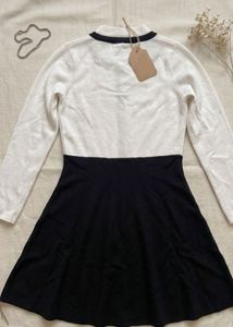 Chic Black &amp; White Mini Dress