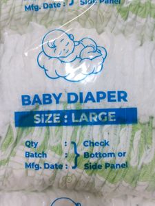 ALFABY BABY DIAPERS LARGE SIZE 75 UNIT PACK