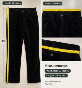 Black Velvet Pants