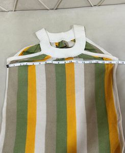 Striped Halter Neck Summer Dress