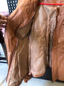 Brown Faux Leather Jacket