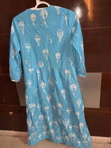 A line Blue Kurta