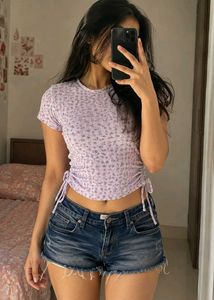 Floral Print Cropped Top