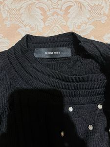 Sparkly Black Halter Neck Top