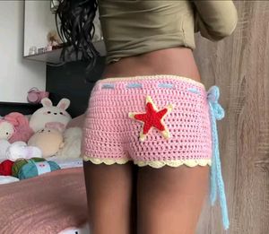 Cute Crochet Pink Shorts