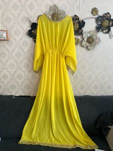 Vibrant Yellow Ethnic Gown