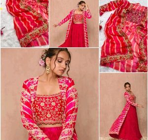 Super Trending Stylish Shrug Lehenga 😍❤️