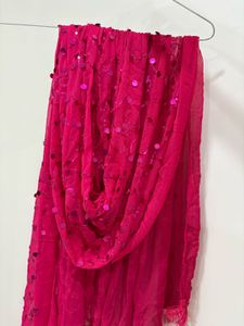 Gorgeous Pink Sequined Dupatta