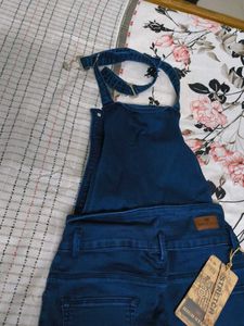 Women's Denim Dungri Overalls Jumpsuit