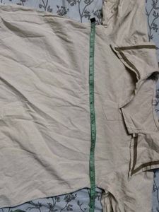 Beige Sailor Collar Top
