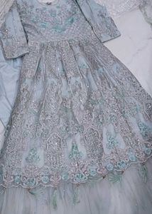 Exquisite Blue Embroidered Lehenga Choli