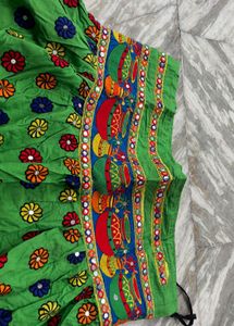 Vibrant Lehenga Choli Set with Mirror Work