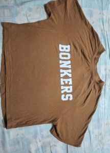 Trendy Cropped "BONKERS" T-Shirt