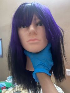 Purple and black ombre cosplay wig