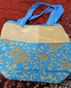 Light Blue Hand Bag Small