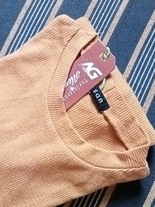 Cozy Peach Ribbed Knit Sweater