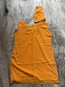 Orange Top With Tag