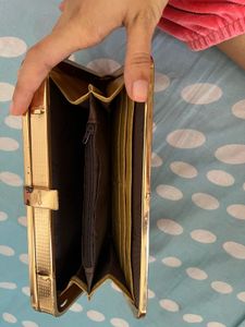 Elegant Gold Clutch