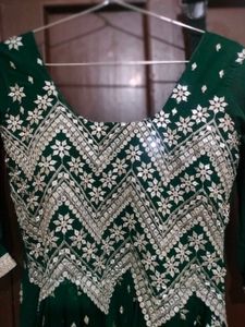 Elegant Green Ethnic Gown
